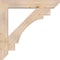Ekena Millwork Merced Slat Smooth Bracket w/ Offset Brace, Douglas Fir, 7 1/2"W x 42"D x 42"H BKT0806X42X42MRC06SDF - alternate 2